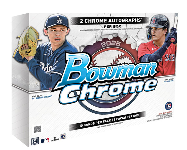 2025 Topps Bowman Chrome Baseball Hobby 6-Box Pick Your Team Package