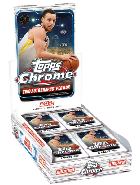2024-25 Topps Chrome Basketball 12-Box Case Pick Your Team Package