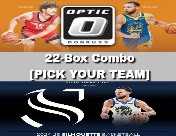 2024-25 Panini Silhouette/Optic Basketball Hobby/Blaster 22-Box Combo Pick Your Team Package