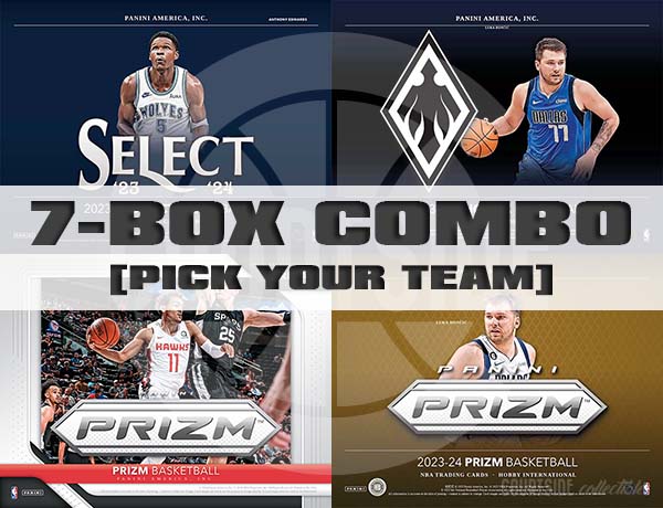 [12] Panini Select, Phoenix & Prizm Basketball 7-Box Combo Pick Your Team Package