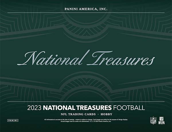 [8] 2023 Panini National Treasures Football 4-Box CASE Pick Your Team Package