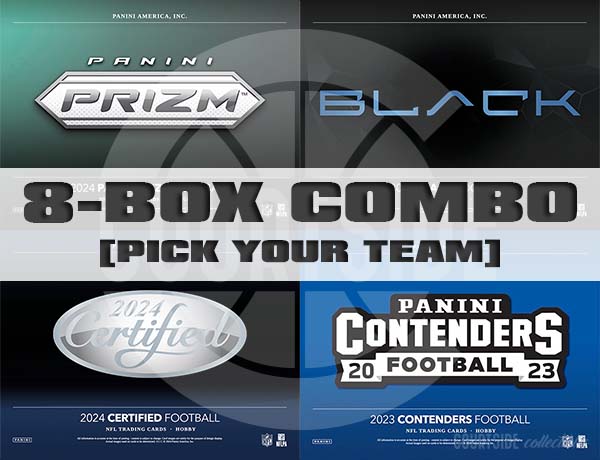 Panini Prizm No Huddle, Black, Certified & Contenders Football 8-Box Combo Pick Your Team Package